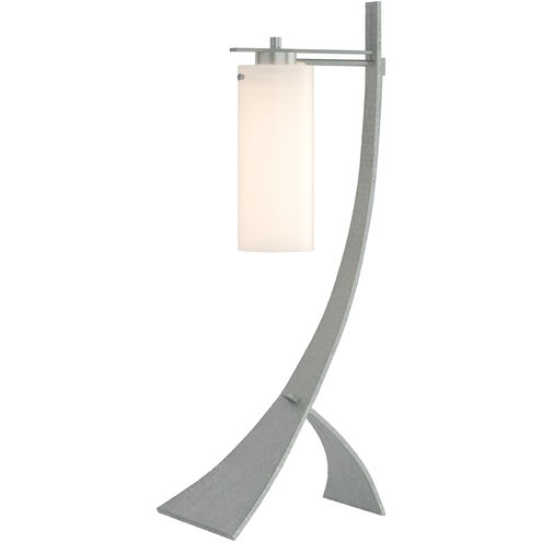 Stasis 28.3 inch 100 watt Vintage Platinum Table Lamp Portable Light