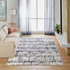 Jasmine 130 X 94 inch Black/Grey Rug in 8 x 11