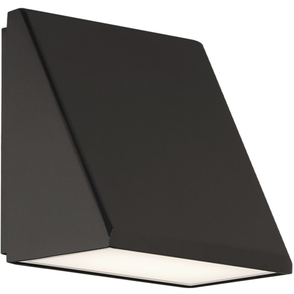 Flue 1 Light 5.5 inch Black Outdoor Wall Light in 3500K