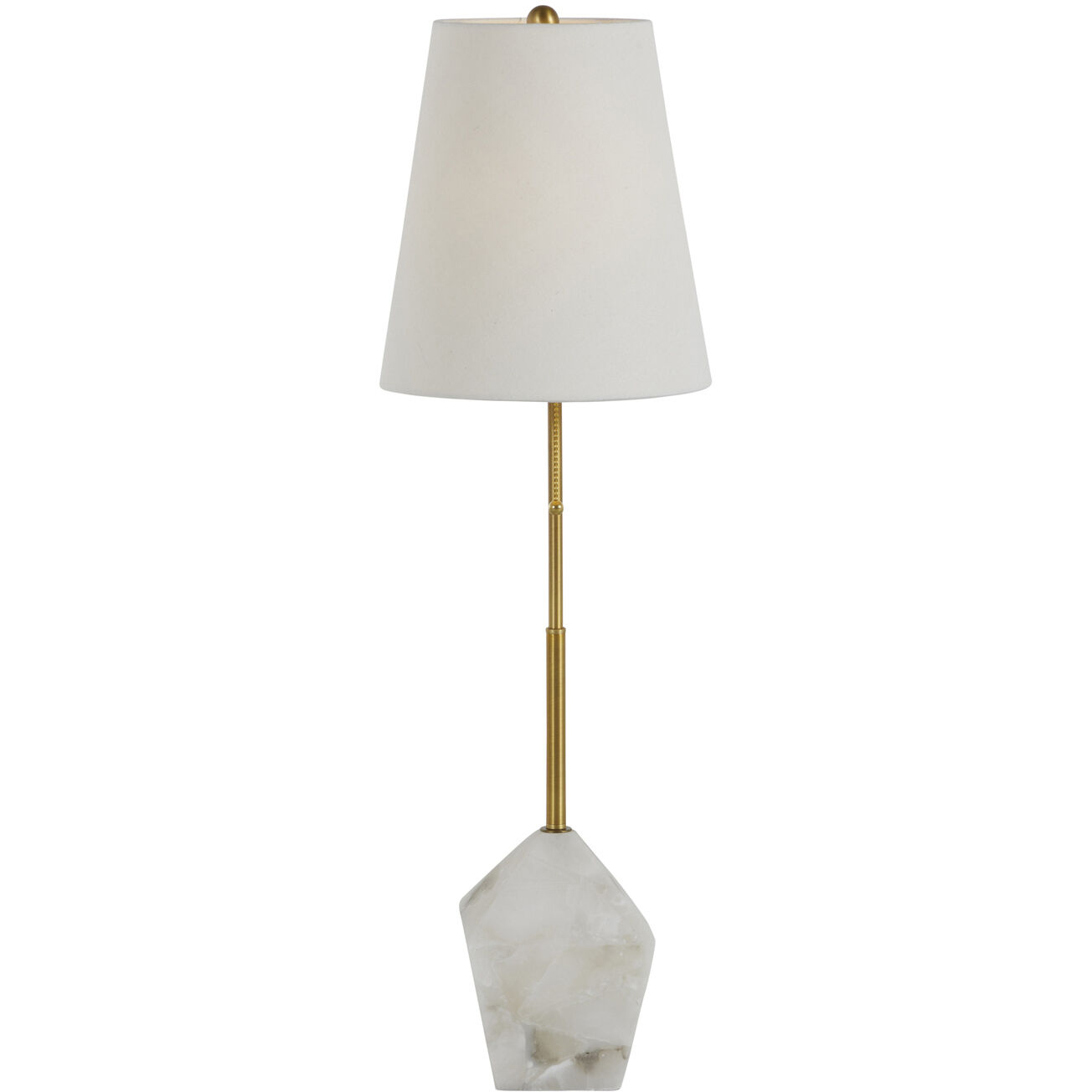 Perry 33 inch Stained Gold / White Linen Table Lamp Portable Light