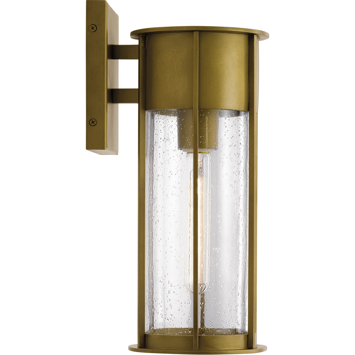 Camillo 1 Light 15 inch Natural Brass Outdoor Wall Mount, Medium