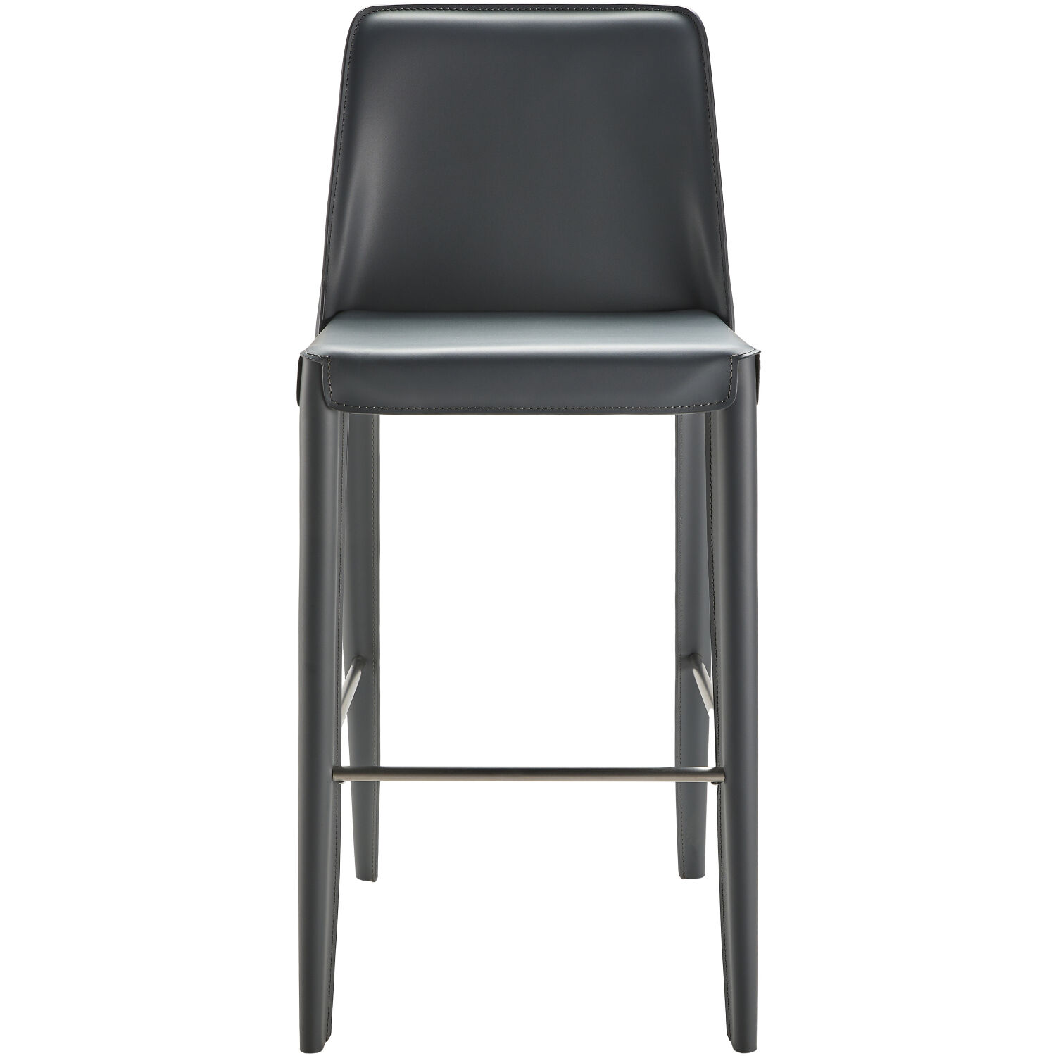 Rosy 41.73 inch Upholstery: Ink Blue; Base: Dark Blue Bar Stool
