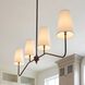 Modern 4 Light 40 inch Oil Rubbed Bronze Linear Chandelier Ceiling Light