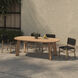 Delta 84 X 39.5 inch Natural Outdoor Dining Table, Oval