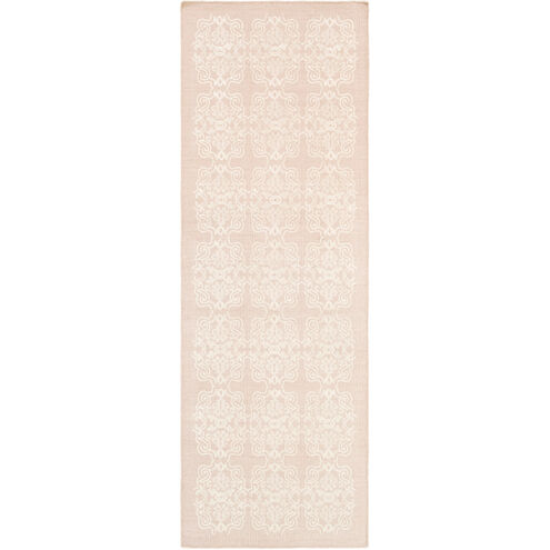 Adeline 96 X 30 inch Neutral and Neutral Runner, Wool, Viscose, and Cotton