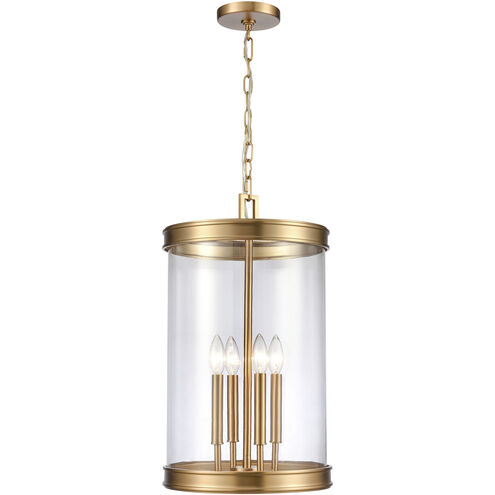Mendoza 4 Light 12.75 inch Brushed Gold Pendant Ceiling Light