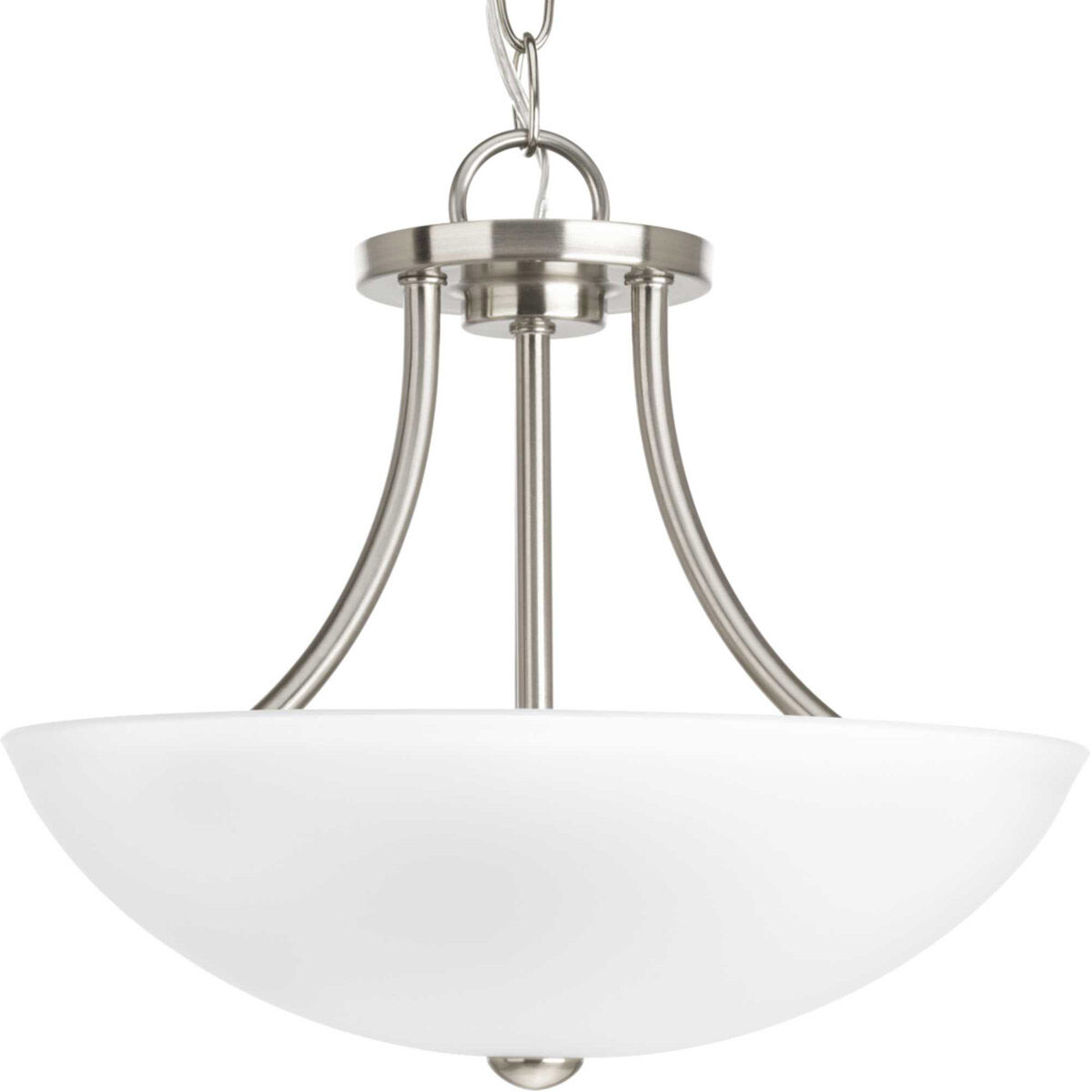 Gather 2 Light 13 inch Brushed Nickel Semi-Flush Mount Convertible Ceiling Light