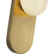 Alora Mood Ariel 1 Light 5.63 inch Brushed Gold Bath Vanity Light Wall Light