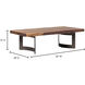 Bent 56 X 28 inch Brown Coffee Table