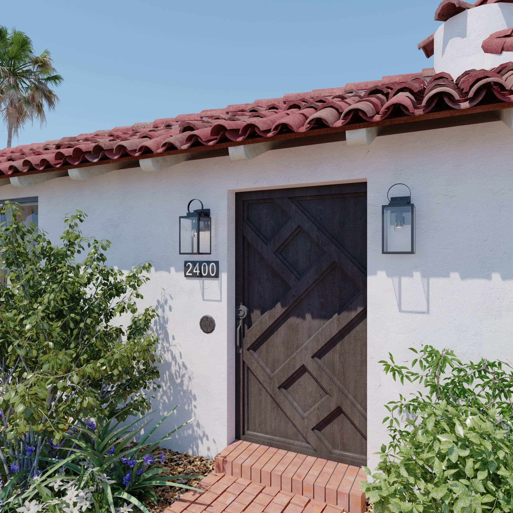 Medinah LED 17.25 inch Textured Black Outdoor Wall