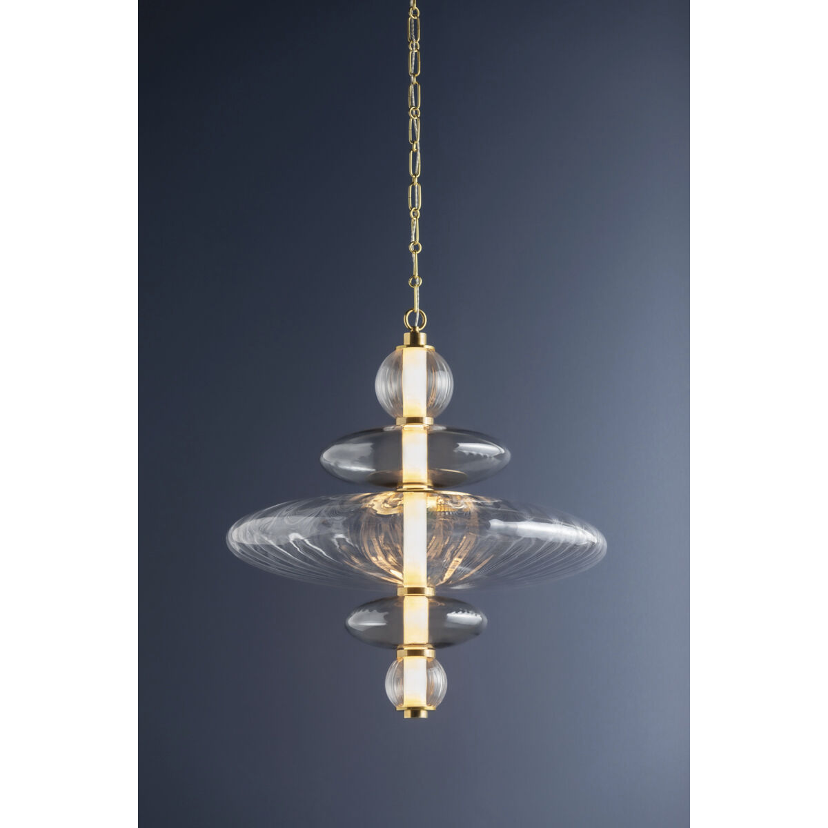 Williams LED 24.75 inch Aged Brass Pendant Ceiling Light