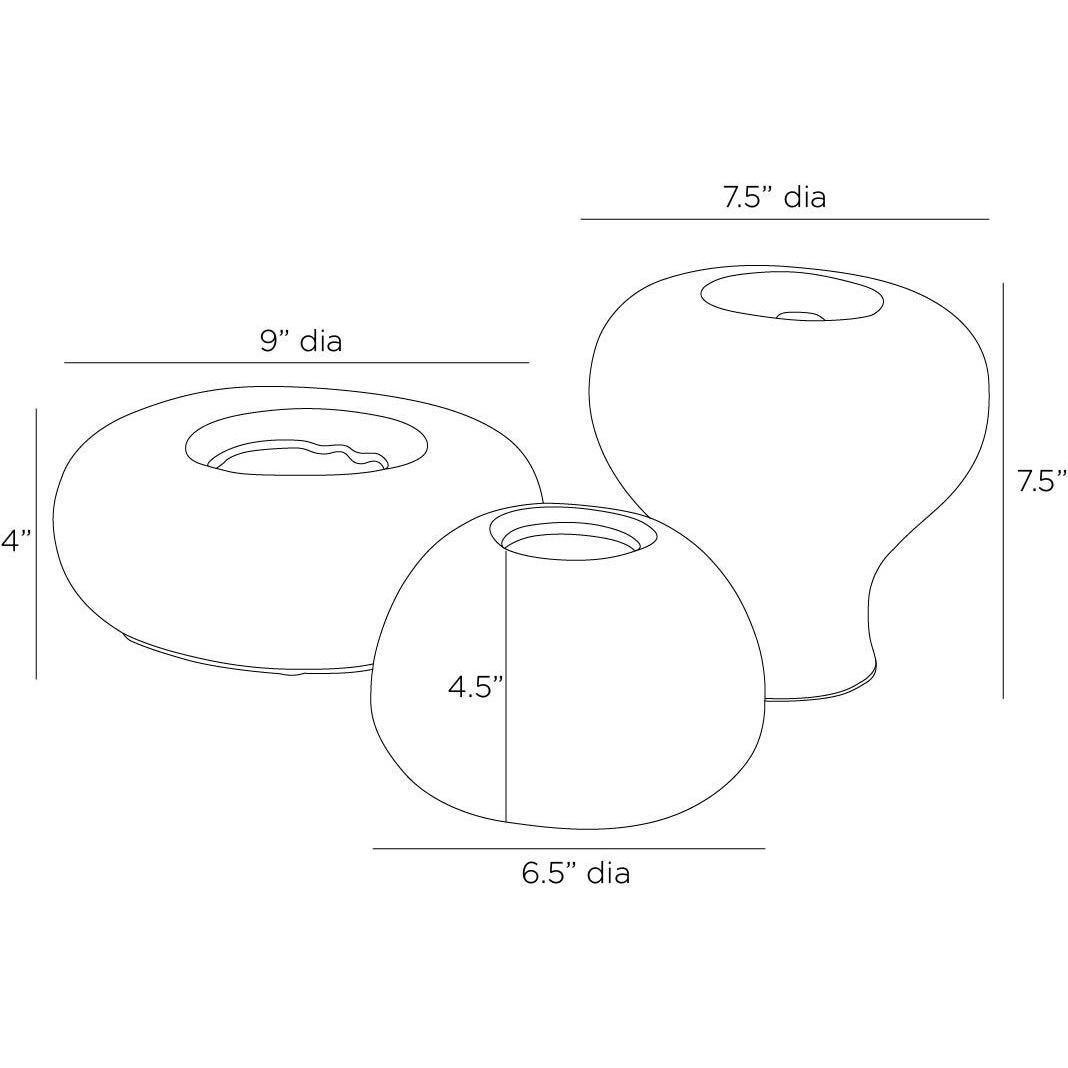 Dandy Vases, Set of 3