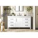 Nathan 60 X 34 inch White Bathroom Vanity Cabinet
