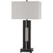 Glenview 33 inch 150 watt Black with Espresso Table Lamp Portable Light