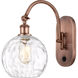Ballston Athens Water Glass LED 8 inch Antique Copper Sconce Wall Light