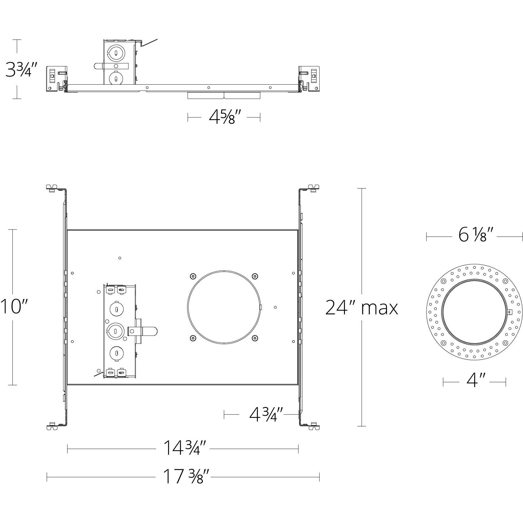 FQ Integrated LED Galvanized Steel Housing, Non-IC