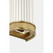 Marie Flanigan Menil LED 4.25 inch Soft Brass Linear Bath Sconce Wall Light