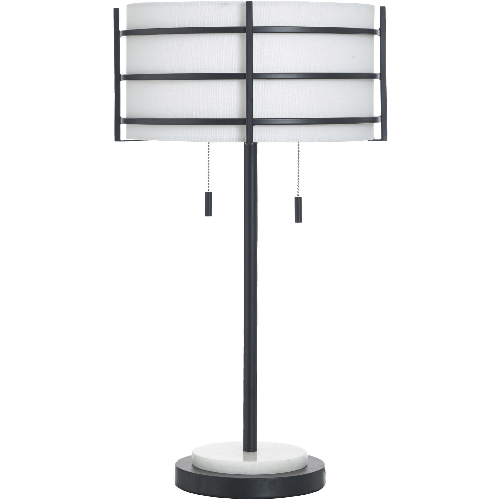 Royce 25 inch 60 watt Zammel and White Table Lamp Portable Light