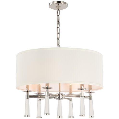 Baxter 6 Light 24 inch Polished Nickel Chandelier Ceiling Light