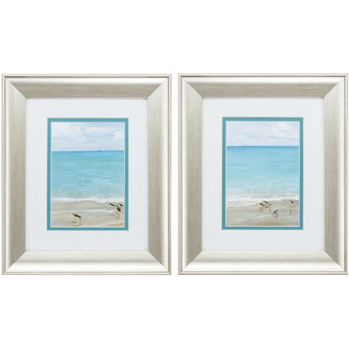 Waterside Collection Turquoise Framed Art
