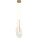 Ainslie LED 12 inch Warm Brass Pendant Ceiling Light