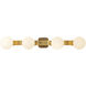 Briar 4 Light 34 inch Brushed Gold Bath Vanity Light Wall Light