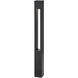 Atlantis 12v 50.00 watt Satin Black Landscape Path Bollard, Square