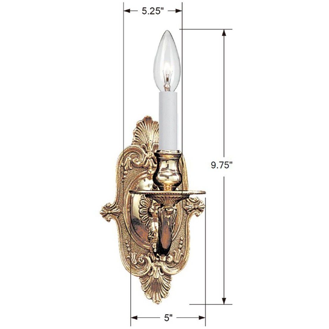 Marlowe Bath Sconce Wall Light in Polished Brass