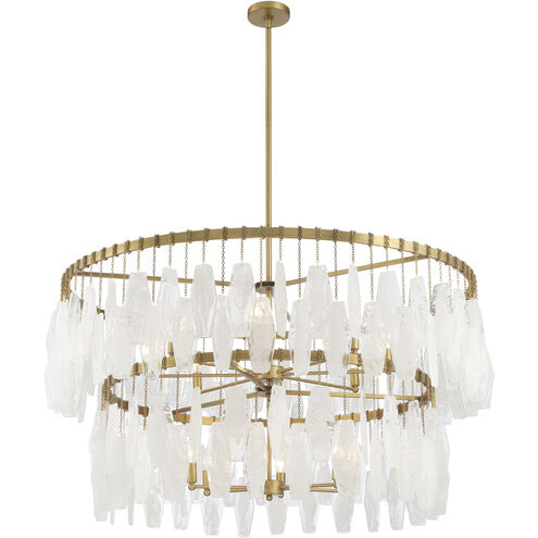 Willow 14 Light 45 inch Legacy Brass Pendant Ceiling Light
