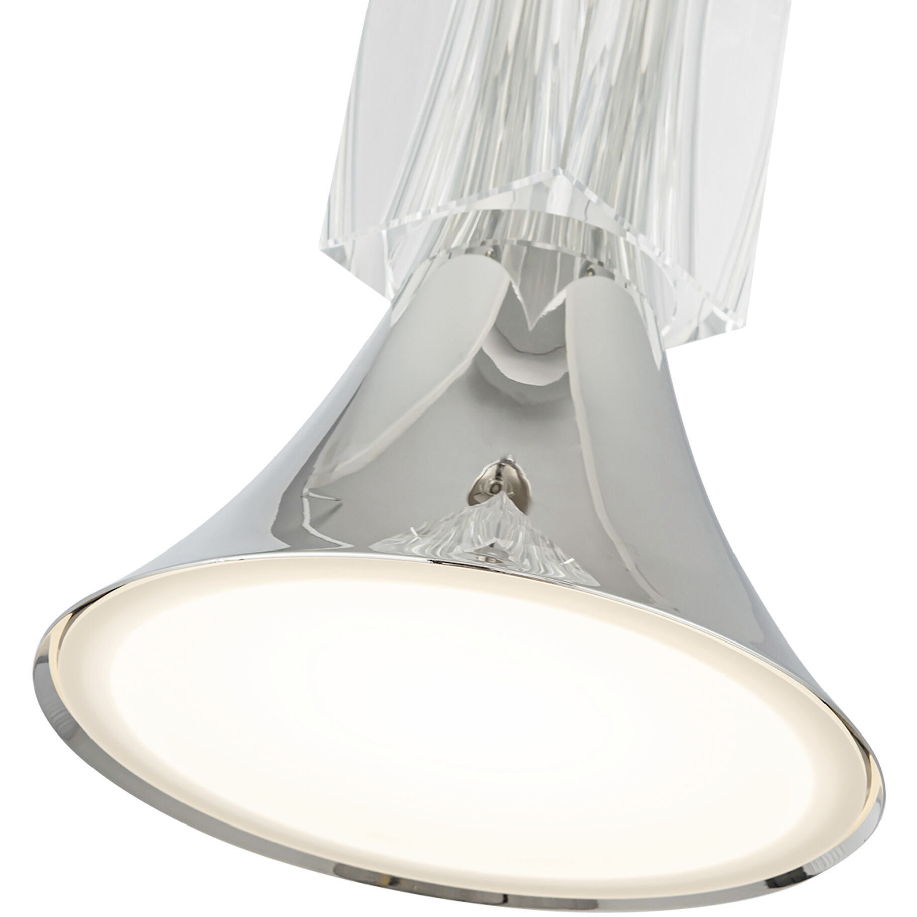 Floe LED 8 inch Polished Nickel Pendant Ceiling Light