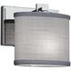 Textile 1 Light 7 inch Polished Chrome ADA Wall Sconce Wall Light, Era Family, Choices