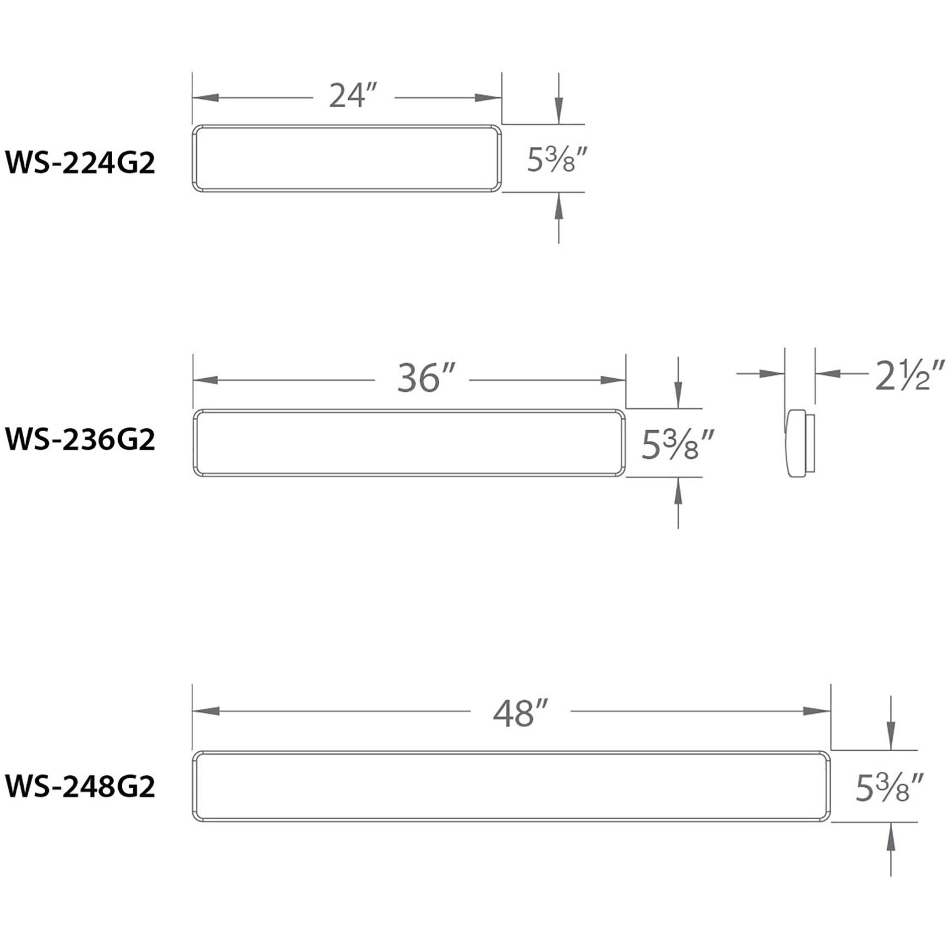 Flo Indoor Wall Lighting in White, WAC Limited