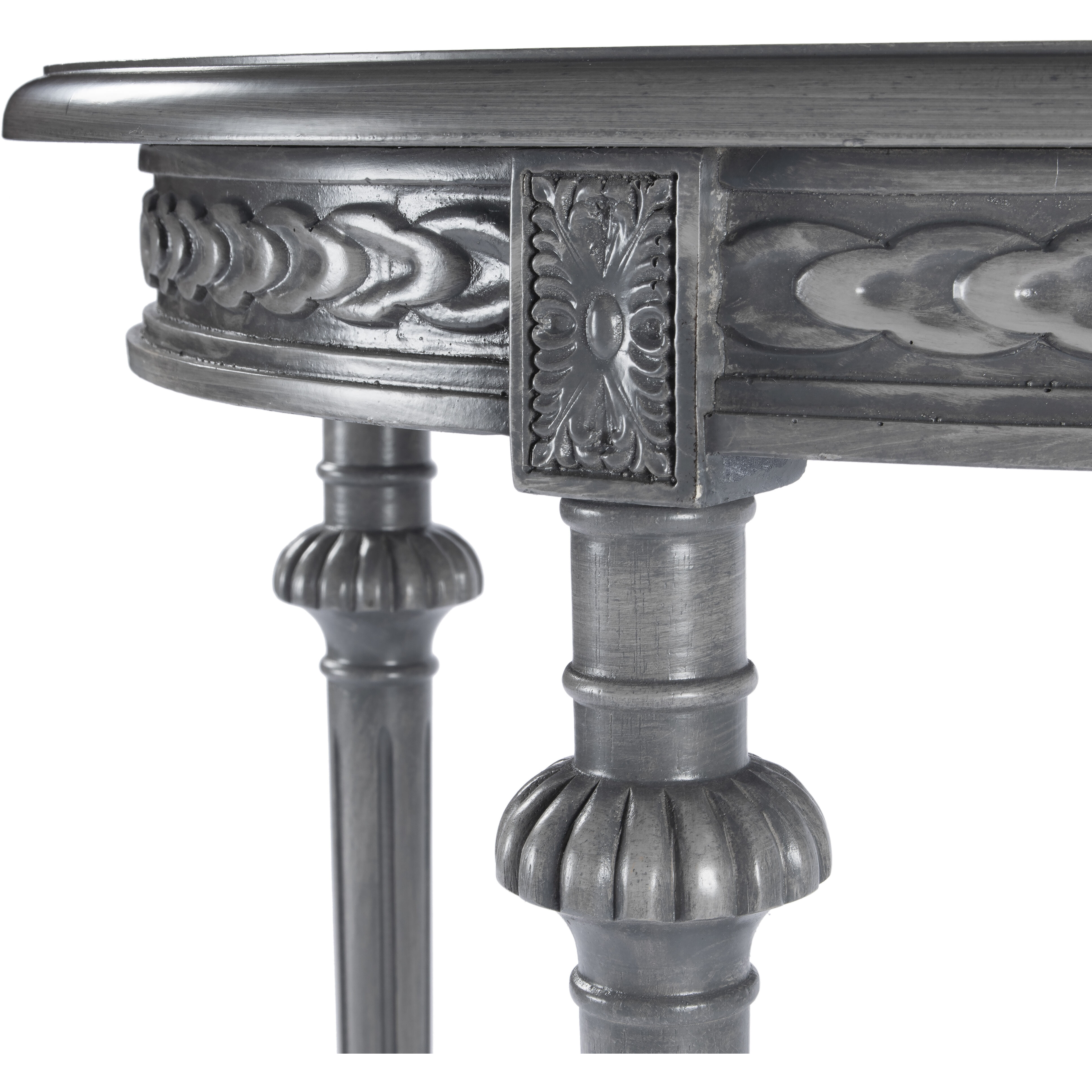 Hellinger Round Lamp Table in Gray