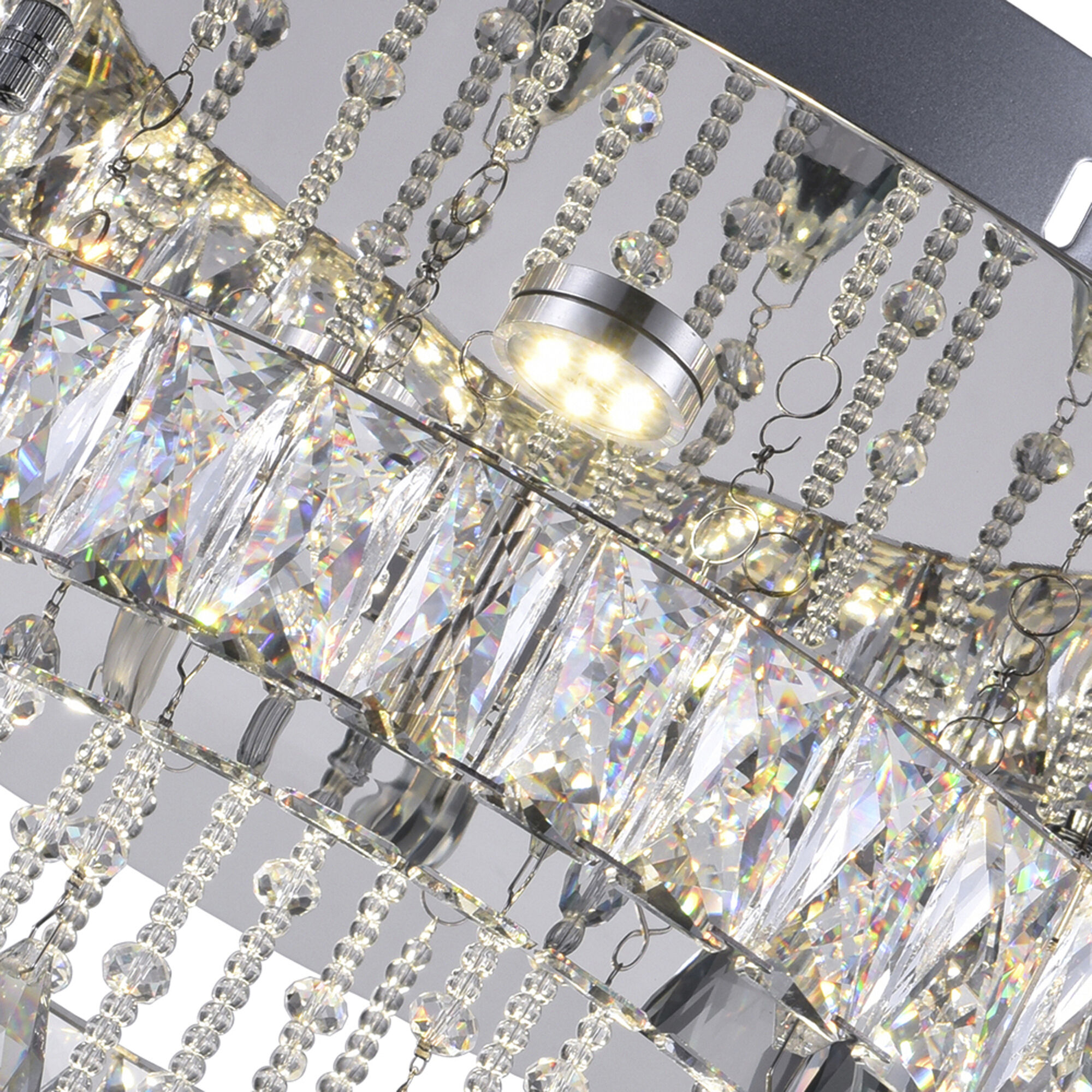Veil LED 20 inch Chrome Flush Mount Ceiling Light