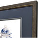 Indigo Vase I Blue and Multi and White Framed Art, Propac