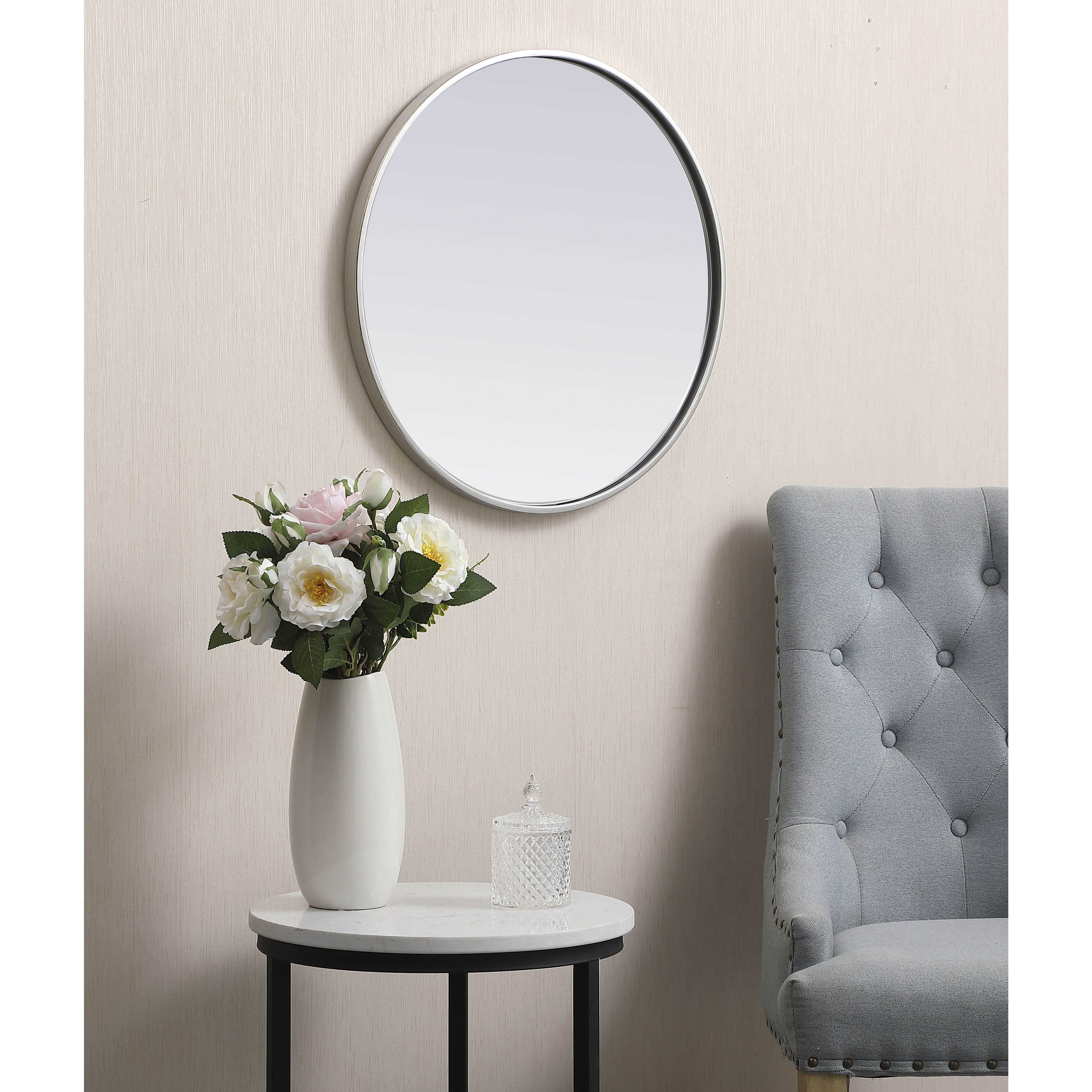 Eternity 21 X 21 inch Silver Wall Mirror