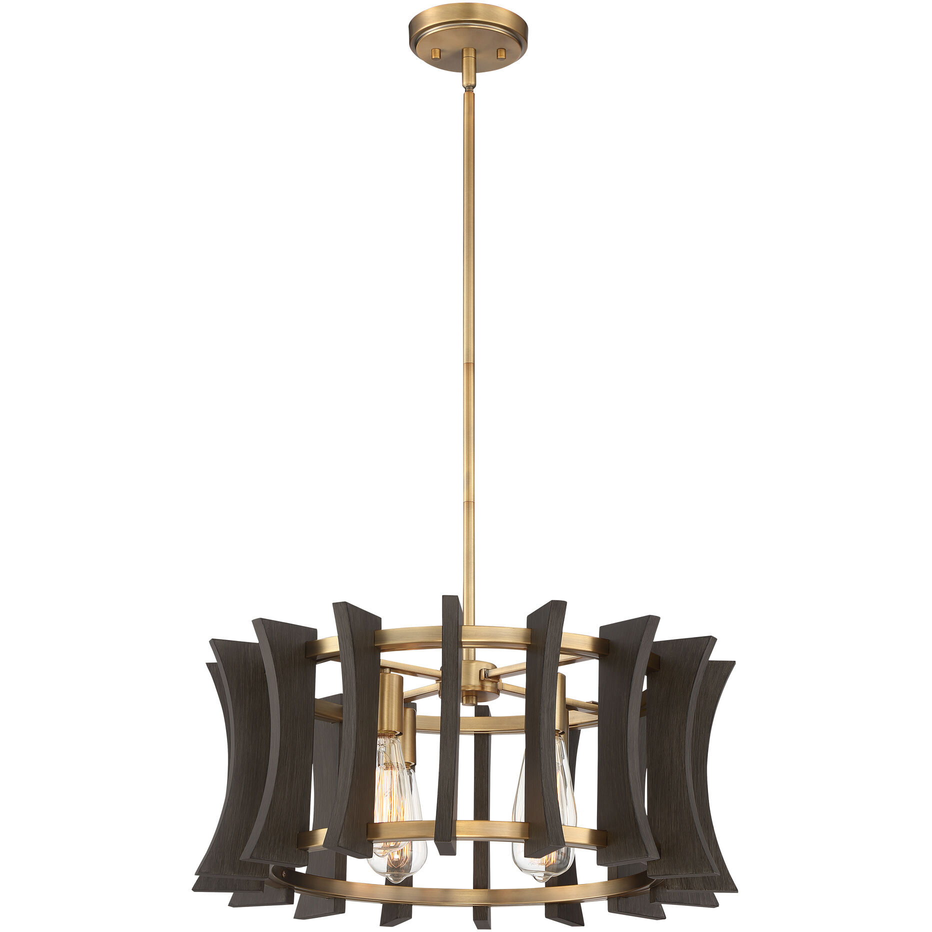 Cordelia 4 Light 21 inch Aged Brass Pendant Ceiling Light