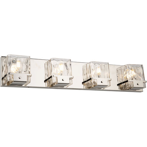 Wiltshire 4 Light 30 inch Polished Nickel Vanity Light Wall Light