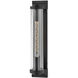 Pearson LED 22 inch Textured Black Outdoor Wall Mount Lantern, Large