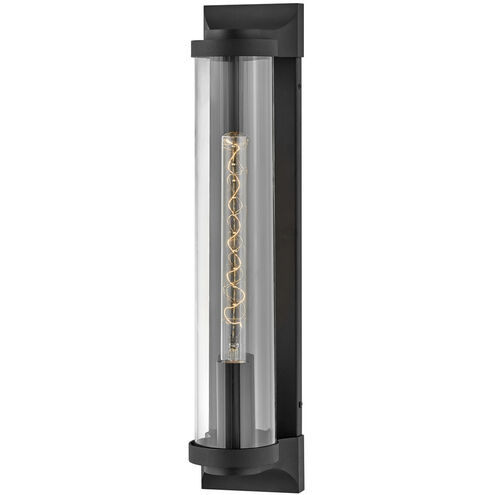 Pearson LED 22 inch Textured Black Outdoor Wall Mount Lantern, Large