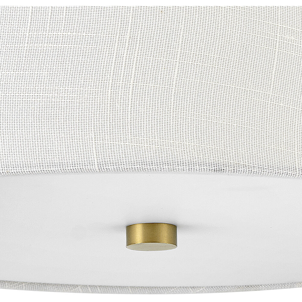 Beale LED 14 inch Lacquered Brass Foyer Light Ceiling Light, Flush Mount