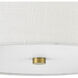 Beale LED 14 inch Lacquered Brass Foyer Light Ceiling Light, Flush Mount