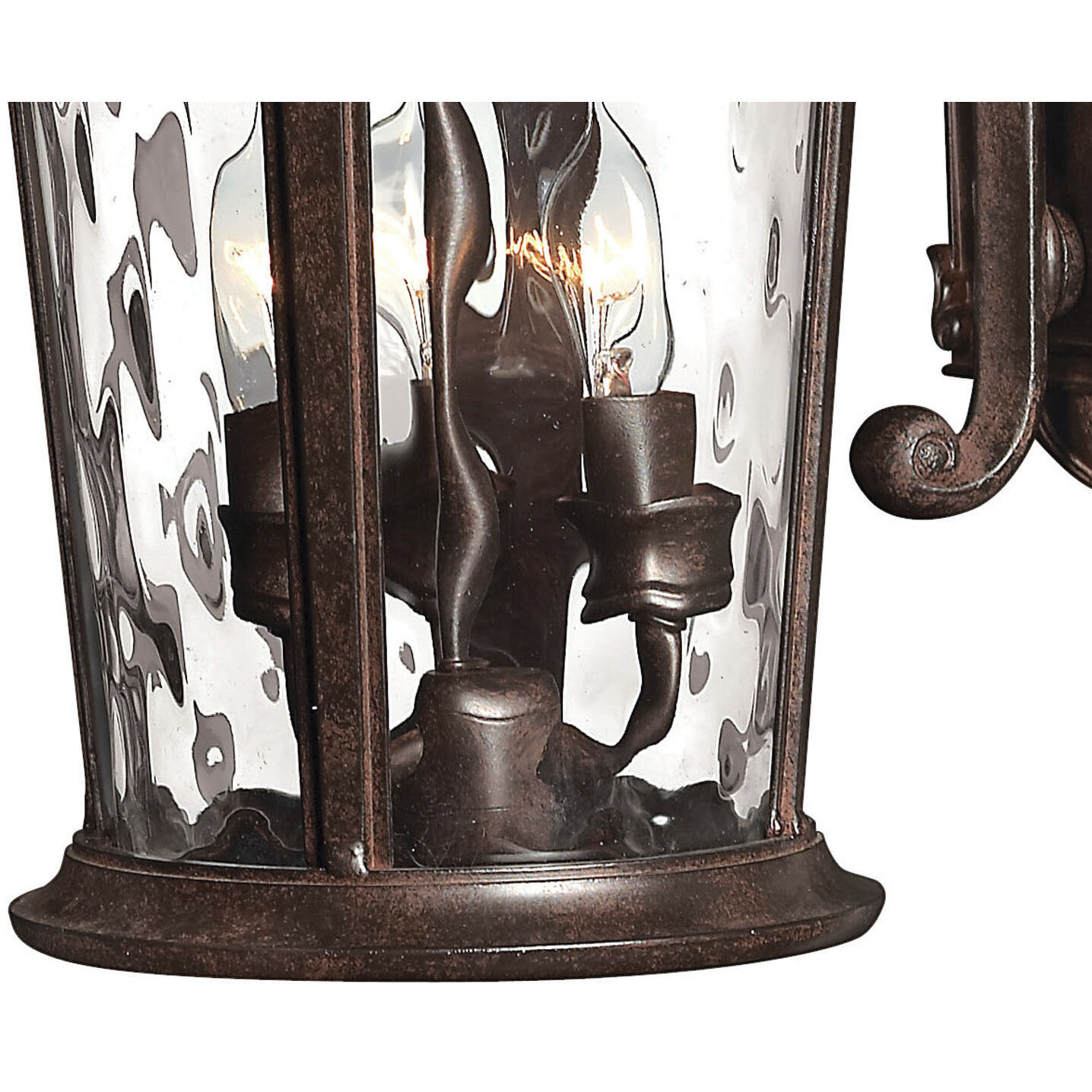 Estate Series Windsor Outdoor Wall Mount Lantern in River Rock, Small