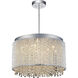 Claire 10 Light 16 inch Chrome Drum Shade Chandelier Ceiling Light