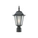 Camelot 1 Light 17 inch Matte Black Exterior Post Mount Light