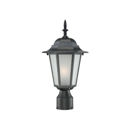 Camelot 1 Light 17 inch Matte Black Exterior Post Mount Light