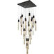 Canada 25 Light 27.5 inch Black Chandelier Ceiling Light