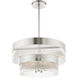 Nowrich 7 Light 24 inch Brushed Nickel Chandelier Ceiling Light