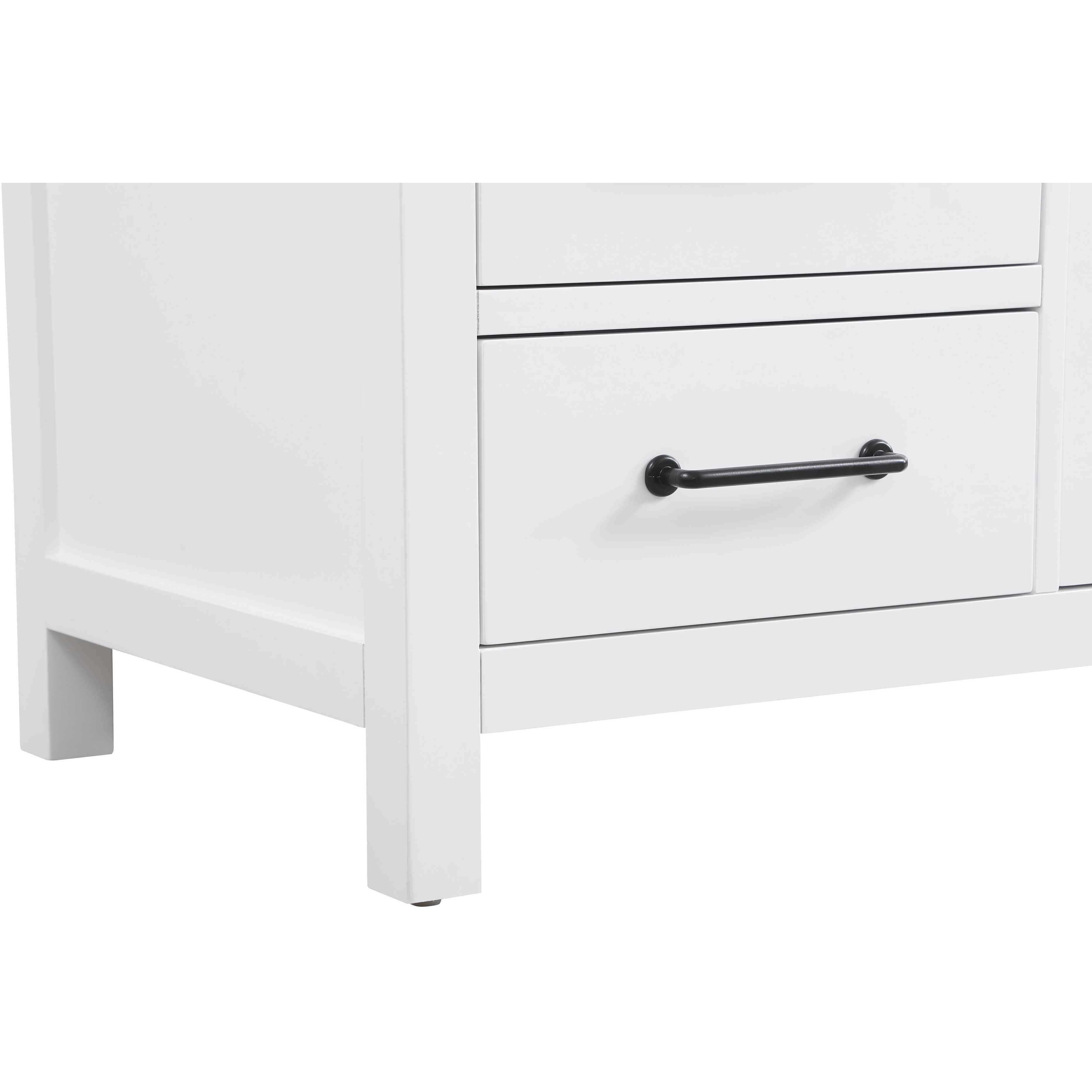 Nathan 54 X 34 inch White Bathroom Vanity Cabinet