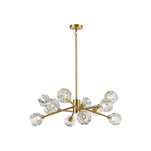 Parisian LED 35 inch Aged Brass Chandelier Ceiling Light